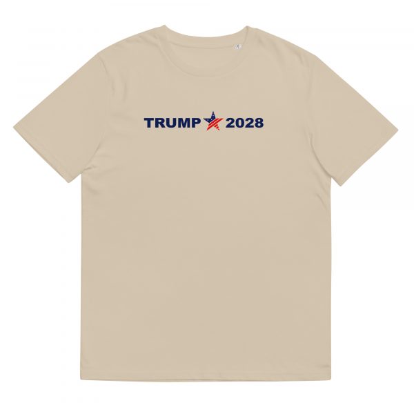 TRUMP 2028 Patriotic Star Unisex organic ribbed neck t-shirt - Image 2
