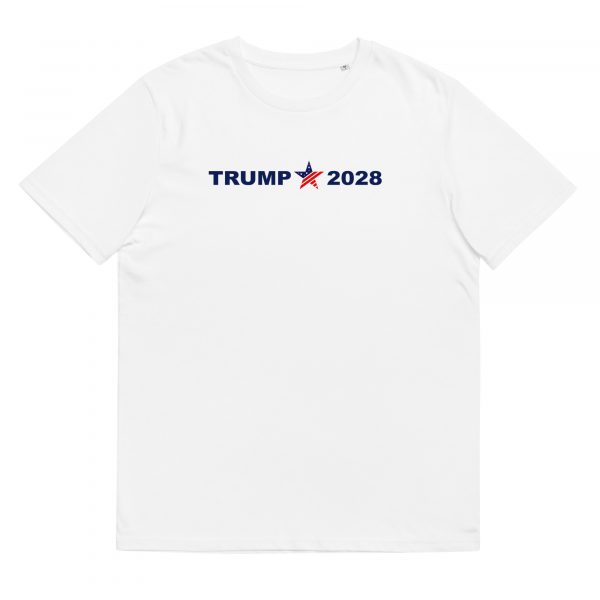 TRUMP 2028 Patriotic Star Unisex organic ribbed neck t-shirt - Image 4